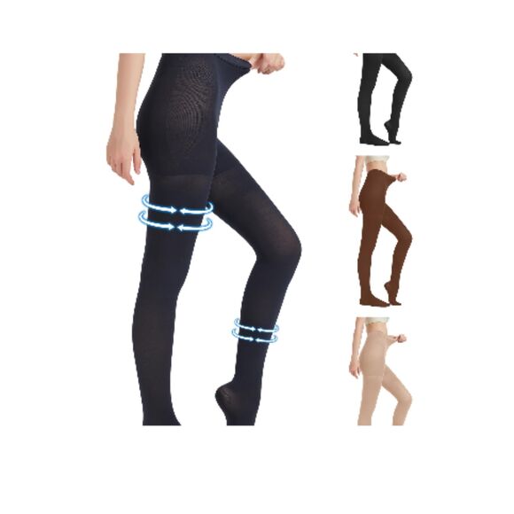 NWOT Medical Compression Pantyhose for Men Women Size S Closed Toe MGANG - Picture 4 of 4